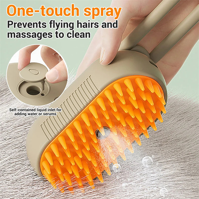 Dog Brush 3 In 1 Electric Spray Cat Hair Brushes For Massage