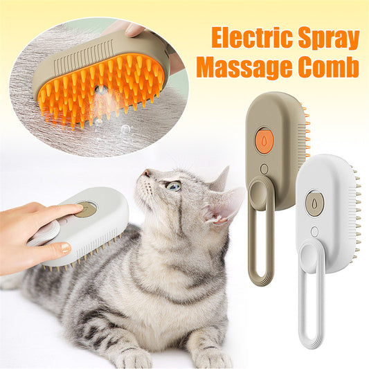 Dog Brush 3 In 1 Electric Spray Cat Hair Brushes For Massage