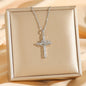 Double Ring Love Heart Necklace